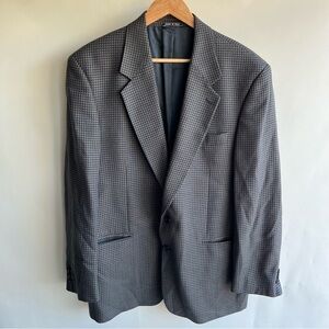 Today’s Man Sport Coat Blazer Suit Jacket Silk Wool Sz 42R Blue Green EUC Men’s